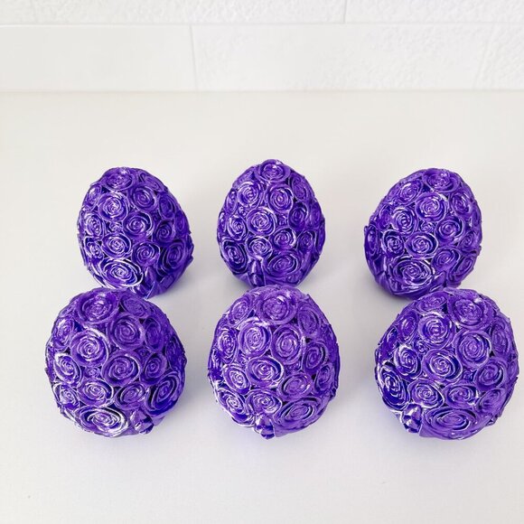 Rose-Covered Easter Eggs โ Handcrafted Party Favors, Spring Decor, Wedding Gifts - Picture 2 of 7